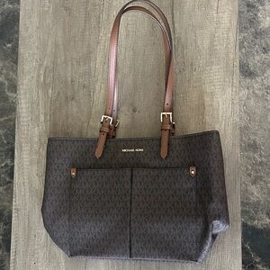 Michael Kors Dark Brown Signature Tote (NWT)